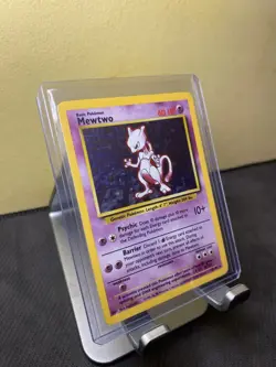 Pokemon TCG Mewtwo Base Set Unlimited 10/102 Holo 1999-2000 Wizards - Moderate - Image 3