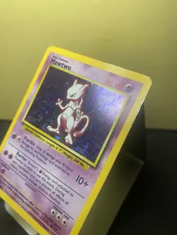 Pokemon TCG Mewtwo Base Set Unlimited 10/102 Holo 1999-2000 Wizards - Moderate - Image 5