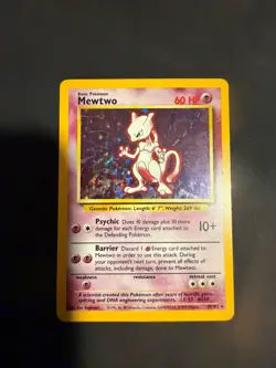 Pokemon TCG Mewtwo Base Set 10/102 Holo 1999-2000 Wizards Base Set Copyright... - Image 1