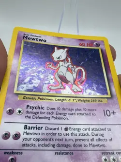 1999 Pokemon TCG - Mewtwo 10/102 Base Set Holo - Image 4