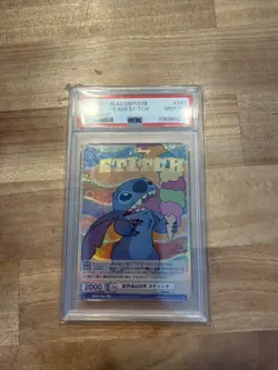 PSA 10 Weiss Schwarz Blau Disney Stitch DSY 01B-043 Jp Prototype Disney Stamp Sp - Image 1