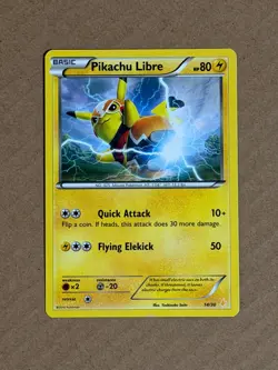 Pikachu Libre (14 14/30 XY Trainer Kit: Pikachu Libre & Suicune Pokemon NM - Image 1