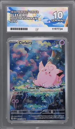 Pokemon TCG Clefairy 094/088 Full Art Perfect Order Ace 10 - Image 1