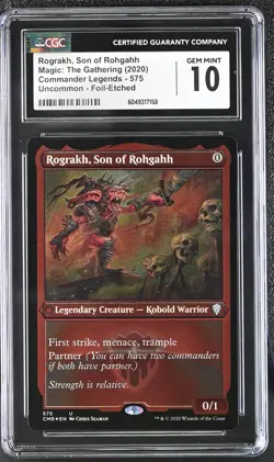 ROGRAKH, SON OF ROHGAHH Commander Legends Etched Foil CGC 10 MTG - Image 1