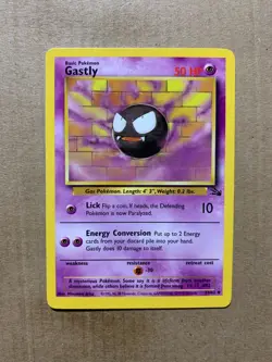 Gastly 33/62 Fossil Set - Uncommon Pokemon Card - NM/Mint - Image 1