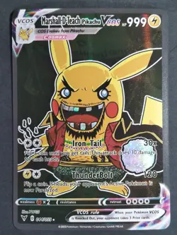 Marshall-D-Teach Pikachu VCOS 044/055 (Non-TCG) ✰FAN ART CARD✰ Cosplay Holo •NM - Image 1