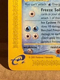 ARTICUNO 4/144 SKYRIDGE RARE non-holo E-READER Pokemon TCG card NM - Image 3