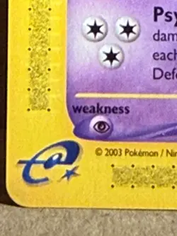 Pokemon Alakazam Tcg Non-holo Card 2/144 Skyridge 2003 Near Mint Stage 2 Rare - Image 3