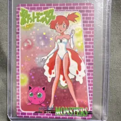 Pocket Monsters Nintendo Holo Pokemon TCG Card #342 Misty Jigglypuff Japanese - Image 1