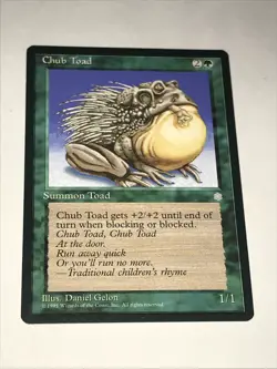 Magic the Gathering 1995 Chub Toad Card - Image 2