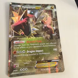 Tyrantrum EX XY70 Holo Jumbo Black Star Promo Pokemon Card 2015 PSA Oversized - Image 1