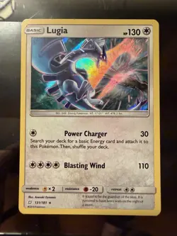 Pokemon Lugia 131/181 SM Team Up Holo Rare Card - Image 1