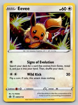 Eevee Holo Promo SWSH: Sword & Shield Promo Cards SWSH118 NM - Image 1