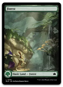 mtg magic forest bloomburrow 278 ENGLISH foret foret - Image 1