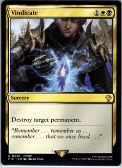 Vindicate - 330 - Commander: FINAL FANTASY - Magic MTG - NM - B3G1 - Image 1