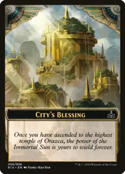 NM - City's Blessing Token (006) [RIX - 6] Rivals of Ixalan - Image 1