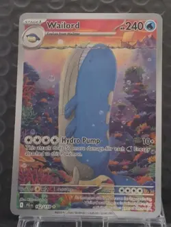 Wailord - 162/159 - Illustration Rare - Journey Together - Pokemon Card TCG - Image 1