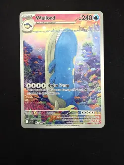 Pokemon TCG Wailord Special Illustration Rare Card Journey Together 162/159 - Image 1