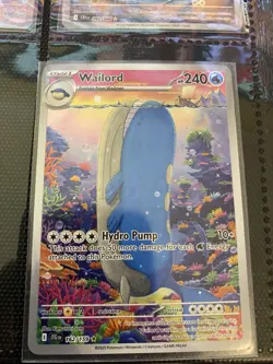 Pokemon TCG Wailord Special Illustration Rare Card Journey Together 162/159 - Image 1