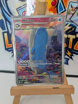 Pokemon TCG Wailord Journey Together Illustration Rare Card 162/159 - Image 1