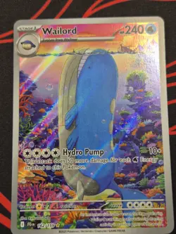 Pokemon TCG Wailord Special Illustration Rare Card Journey Together 162/159 - Image 1