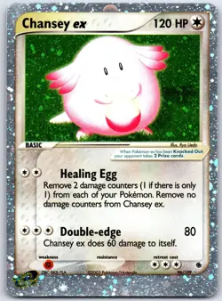 Chansey ex 96/109 Holo EX Rare Ruby & Sapphire Pokemon Moderately Played - Image 1
