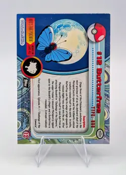 1999 Topps Pokemon Black Logo: Butterfree Foil #12 - NM - Image 2