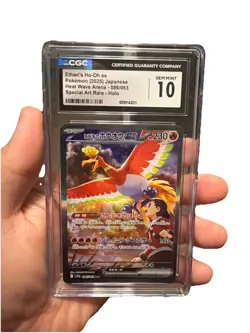 CGC 10 Ethan’s Ho-Oh ex SAR 086/063 Japanese Heat Wave Arena Pokemon Card - Image 1