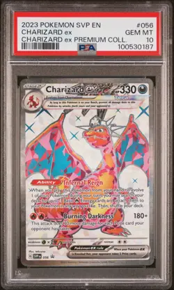Pokemon TCG Charizard 056 Scarlet & Violet Promo PSA 10 - Image 1