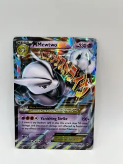 Pokemon M Mewtwo EX 63/162 BREAKthrough Ultra Rare Mega Full Art Holo - Image 1