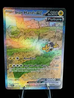 Pokemon TCG Iron Hands ex 248/182 Paradox Rift Full Art Rare - Image 1