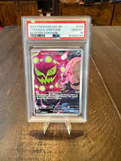 Pokemon Cynthia's Spiritomb 244/217 Me: Ascended Heroes Illustration Rare PSA 10 - Image 1
