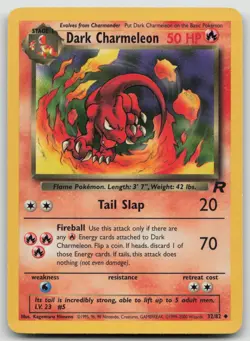 Dark Charmeleon 32/82 Uncommon Team Rocket Pokemon Unlimited Lightly Played - Image 1