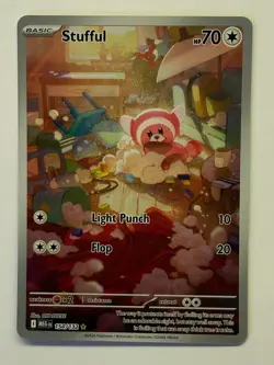 Stufful 154/132 Illustration Rare Mega Evolution Pokemon Near Mint - Image 1