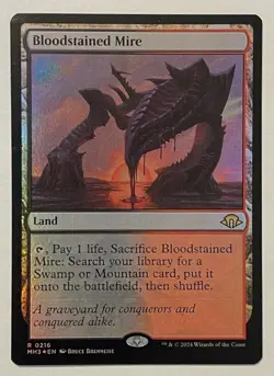 Bloodstained Mire Foil - Modern Horizons 3 MTG Magic the Gathering - Image 1