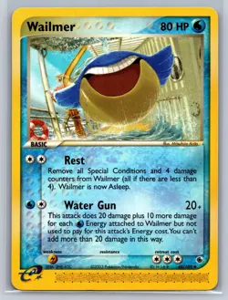 Wailmer 48/109 Uncommon Ruby & Sapphire Pokemon Near Mint E-Reader - Image 1