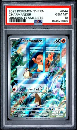 2023 POKEMON SVP EN-SV BLACK STAR PROMO #044 CHARMANDER PSA 10 - Image 1