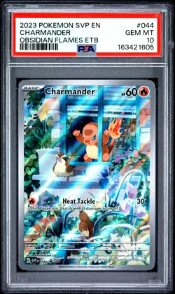 2023 POKEMON SVP EN-SV BLACK STAR PROMO #044 CHARMANDER PSA 10 - Image 1
