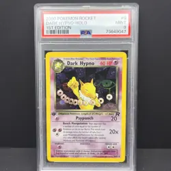 2000 Pokemon Rocket #9 Dark Hypno Holo 1st Edition PSA 9 75009706 Graded Pokemon - Image 1