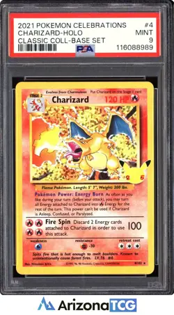 Pokemon 2021 Charizard 4/102 Holo Celebrations Classics PSA 9 - Image 1