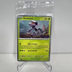 POKEMON PHANTASMAL FLAMES GENESECT STAMPED Best Buy PROMO SEALED 008 - Image 1