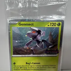POKEMON PHANTASMAL FLAMES GENESECT STAMPED Best Buy PROMO SEALED 008 - Image 4