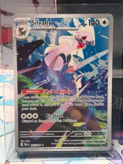 Silvally 095/084 Illustration Rare Pokemon TCG Pitch Black IR Full Art NM ME05 - Image 3