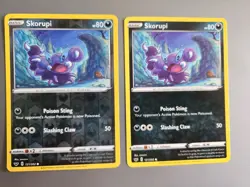Skorupi 121/202 With Diglett Cameo Sword And Shield NM POKEMON Reverse Holo &Reg - Image 1