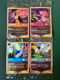 Disney Lorcana Attack Of The Vine SEALED Prerelease Promos x4 - 3,6 7,8/PD1 🥀🍯 - Image 1