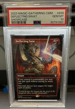 MTG Deflecting Swat Showcase Commander Masters #698 PSA 10 - Image 1