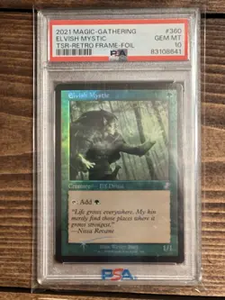 Elvish Mystic Retro Frame Foil - PSA 10 - Time Spiral Remastered - FREE SHIPPING - Image 2
