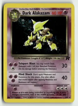 Dark Alakazam (1) - Team Rocket (TR) 1/82 Pokemon - Image 1