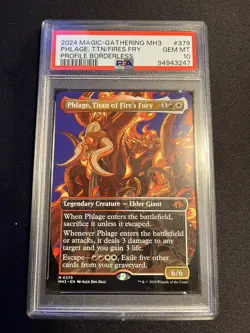 Mtg Modern Horizons 3 Phlage, Titan Of Fire's Fury - Borderless - PSA 10 - Image 1
