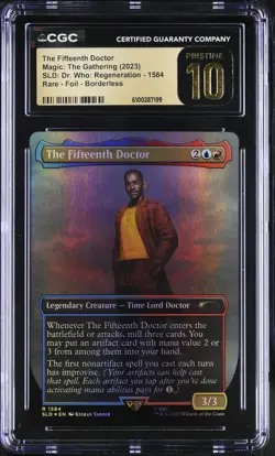 THE FIFTEENTH DOCTOR Secret Lair Foil Dr Who CGC Pristine 10 MTG [Nostalgium] - Image 1